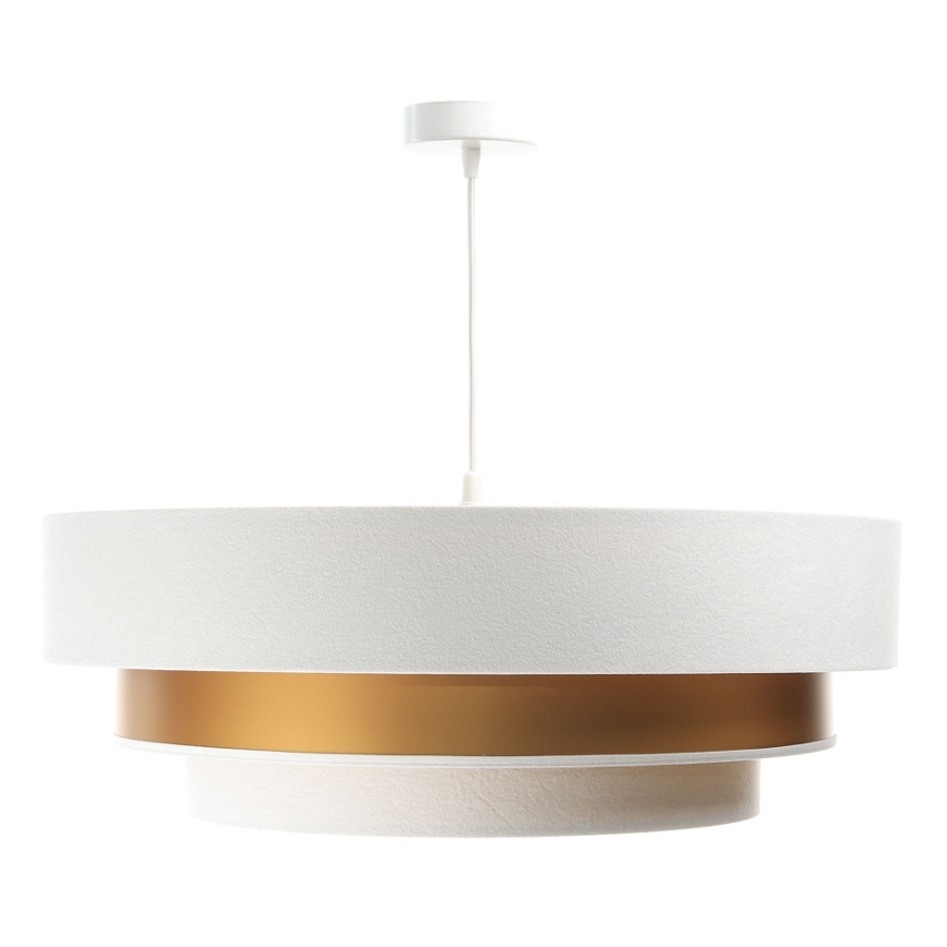 Riippuvalaisin TRINITI 1xE27/60W/230V valkoinen/kulta