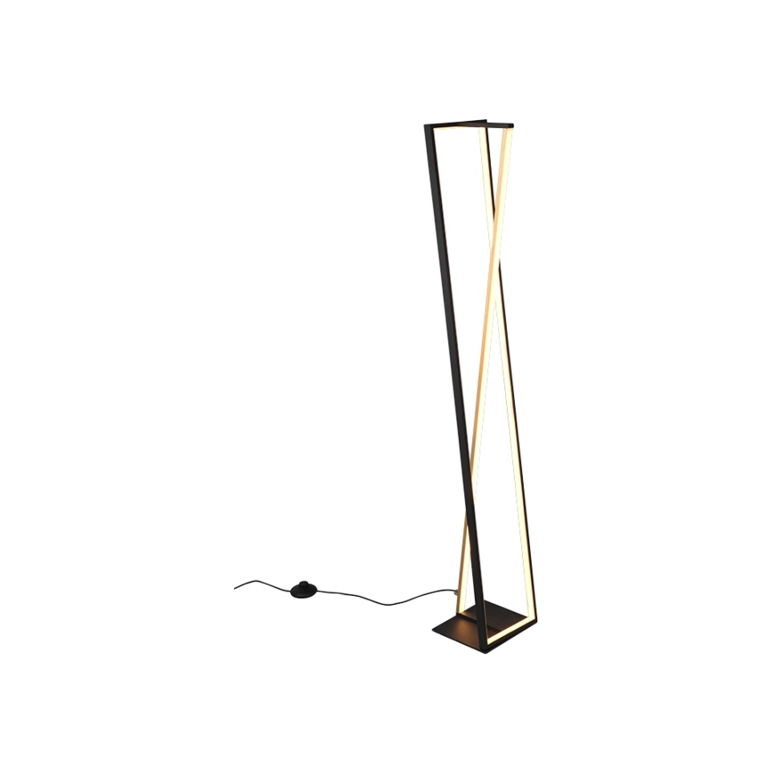 Trio - LED Himennettävä lattiavalaisin EDGE LED/26W/230V 2300/3000/4000K musta/kulta