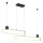 Trio - GRANT himmennettävä LED-riippuvalaisin vaijerilla LED/54W/230V 2300/3000/4000K musta/kulta
