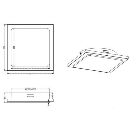 TRIO - Himmennettävä LED-kattovalaisin DENVER LED/20W/230V patina