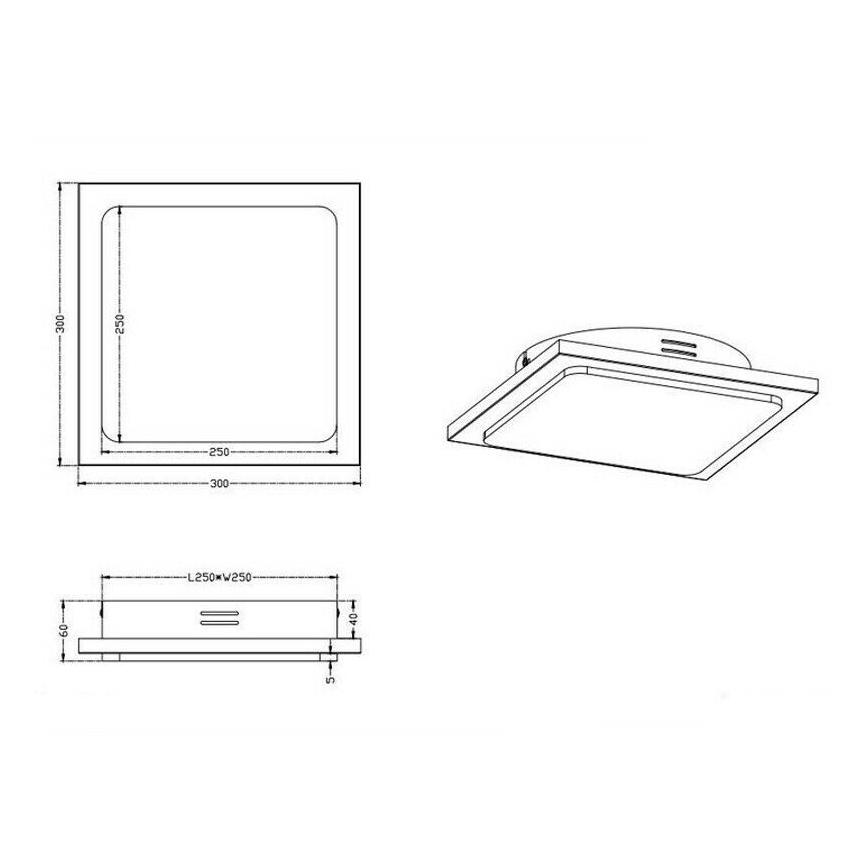 TRIO - Himmennettävä LED-kattovalaisin DENVER LED/20W/230V patina