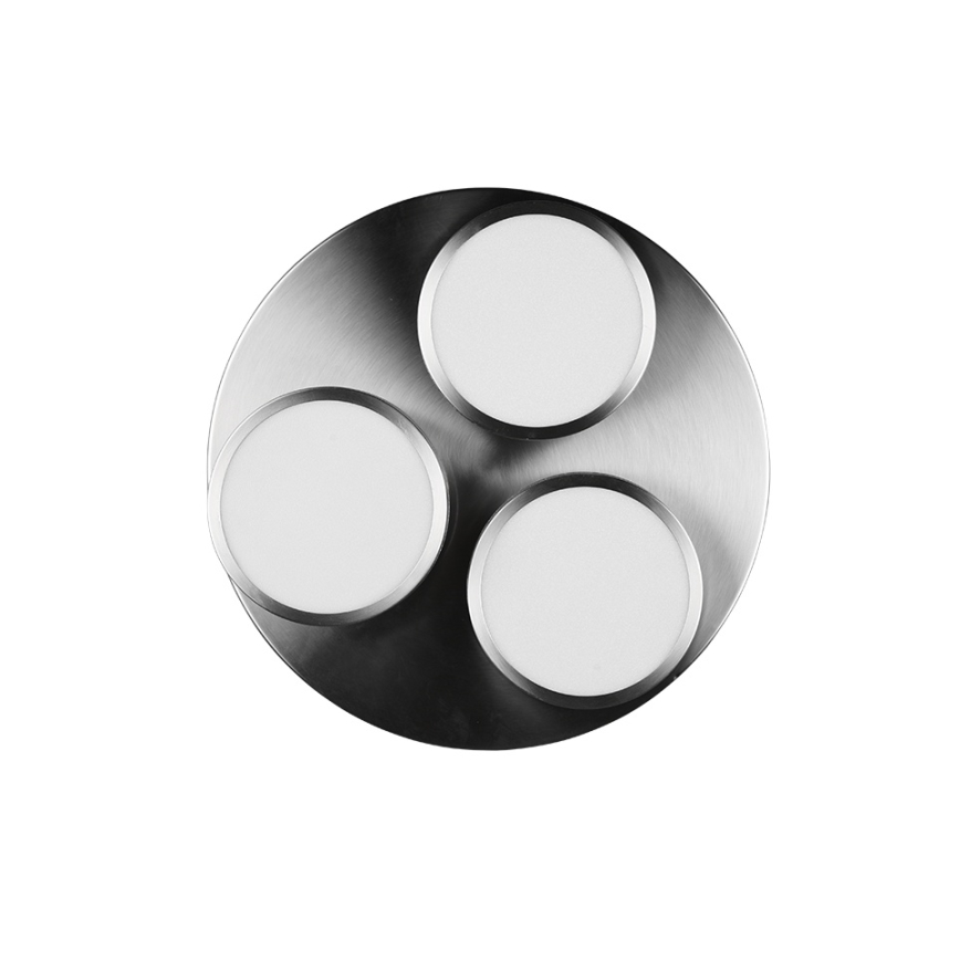 Trio - himmennettävä LED-kattovalaisin FRANKLIN 3xLED/8,5 W/230 V/3000 K Ø 35 cm mattakromi