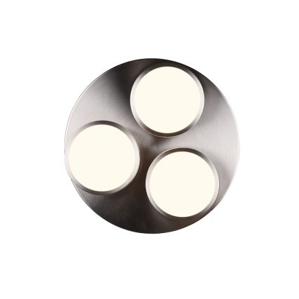 Trio - himmennettävä LED-kattovalaisin FRANKLIN 3xLED/8,5 W/230 V/3000 K Ø 35 cm mattakromi