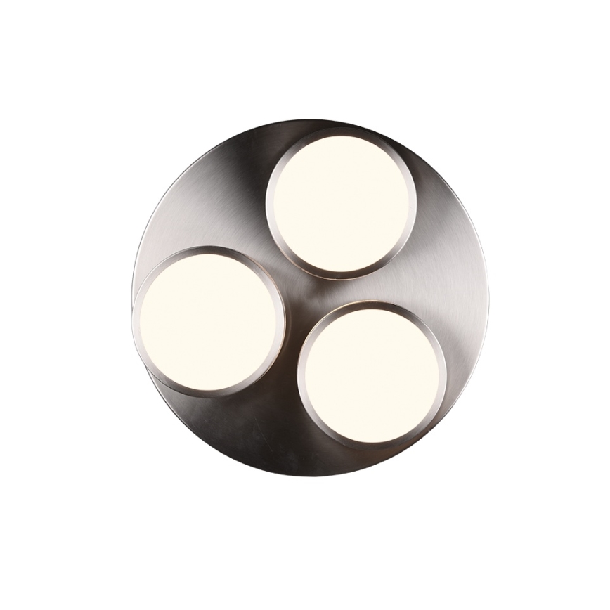 Trio - himmennettävä LED-kattovalaisin FRANKLIN 3xLED/8,5 W/230 V/3000 K Ø 35 cm mattakromi