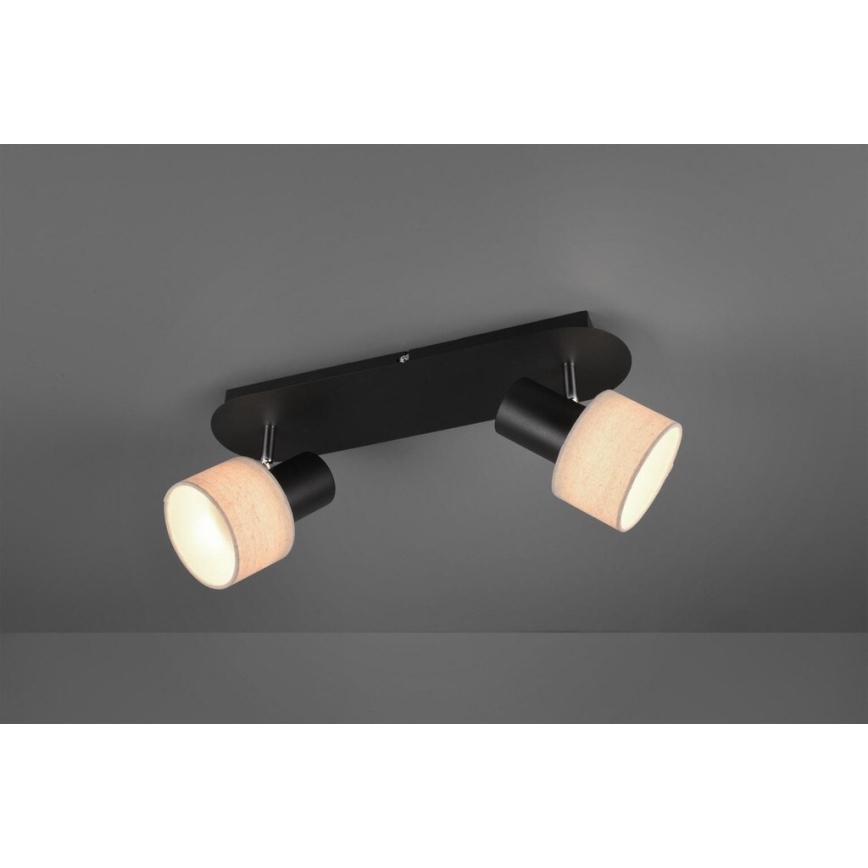 Trio - Kohdevalo WAILER 2xGU10/5W/230V musta