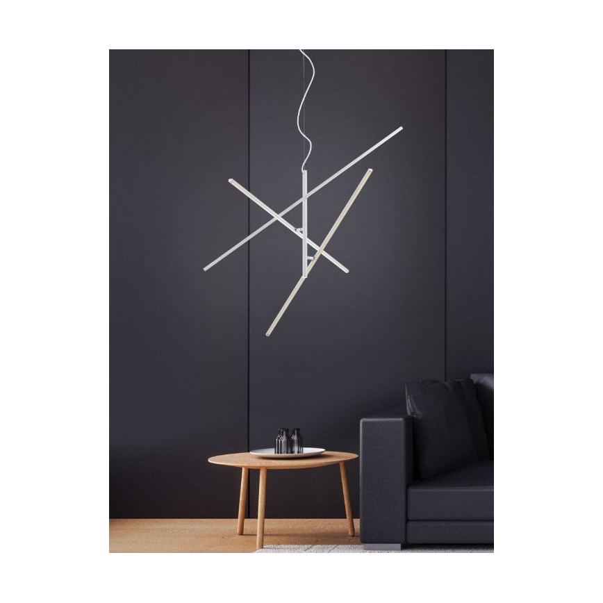 Trio - LED Himmennettävä kattokruunu johdossa TIRIAC 3xLED/8,5W/230V valkoinen