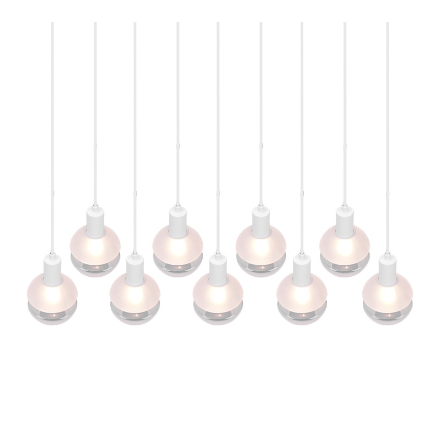 Trio - MELA kaapeliriippuvalaisin 9xE14/25W/230V valkoinen