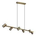 Trio - riippuvalaisin vaijerilla MARLEY 6xGU10/35W/230V messinki
