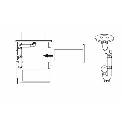 TRONDHEIM allaskaappi 60 cm, valkoinen
