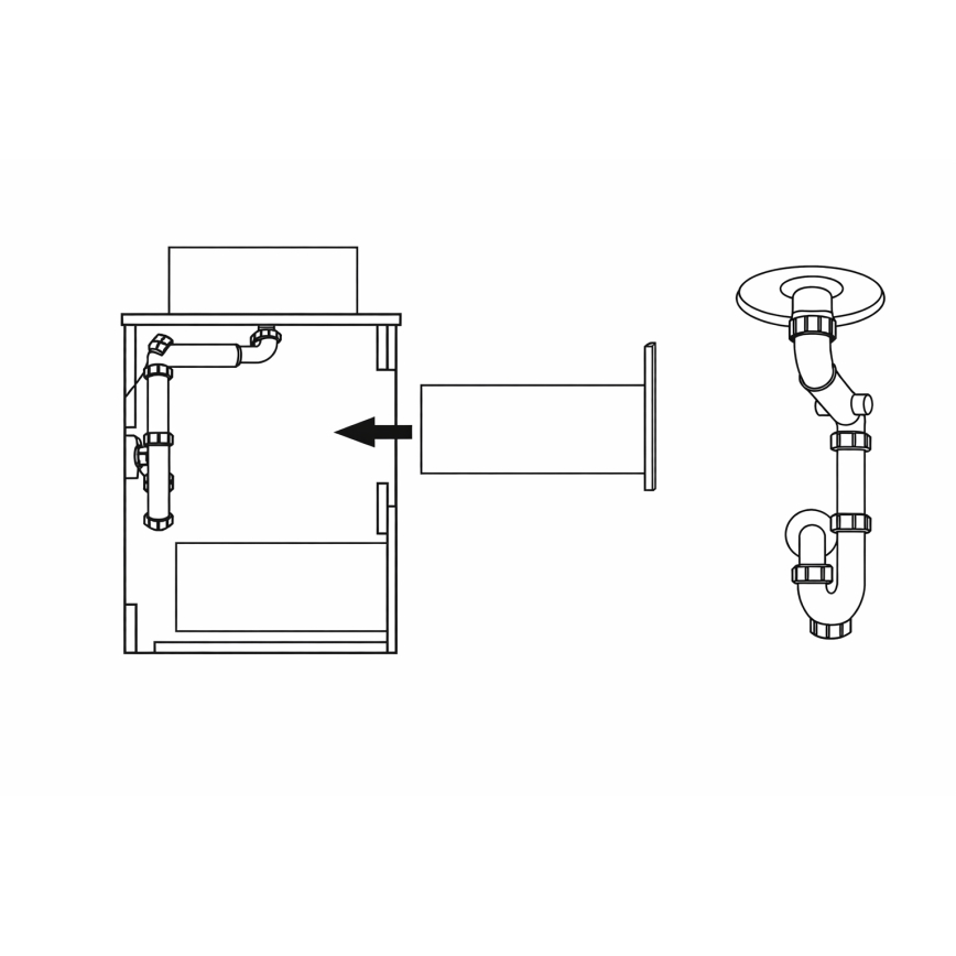 TRONDHEIM-kylpyhuonekaappi pesualtaalle 90 cm, tammi