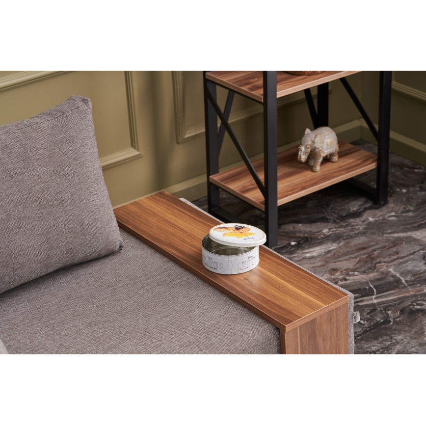 TULA kulmanojatuoli, ruskea, vasen