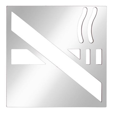 Tupakointikyltti 12x12 cm ruostumaton teräs/hopea