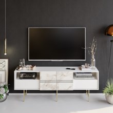 TV-pöytä DERIN 64,7x180 cm valkoinen