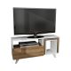 TV-pöytä NOVELLA 51x90 cm valkoinen/ruskea