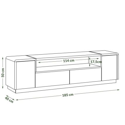 TV-taso FRED antrasiitti/artisaanipähkinä