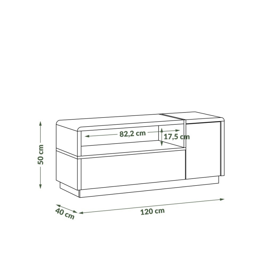 TV-taso FRED antrasiitti/artisaanipähkinä