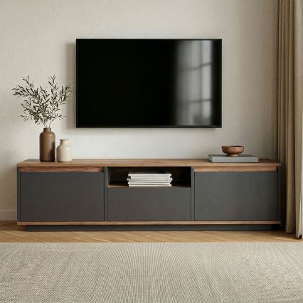 TV-taso KREDE 160x30 cm antrasiitti/mänty