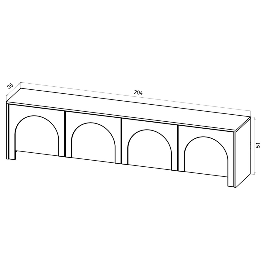 TV-taso NIO valkoinen