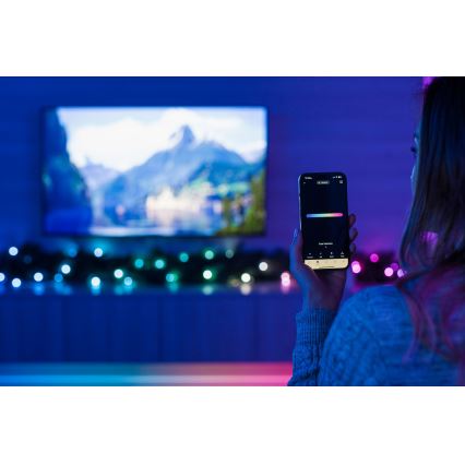 Twinkly - LED RGBW himmennettävä joulukoriste GARLAND 50 x LED 2,7 m Wi-Fi