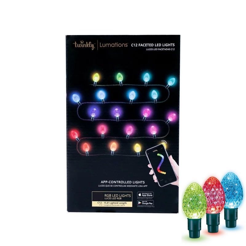 Twinkly - LED RGB Himmennettävä ulko Jouluketju FACETED 80xLED 26,5 m IP44 Wi-Fi