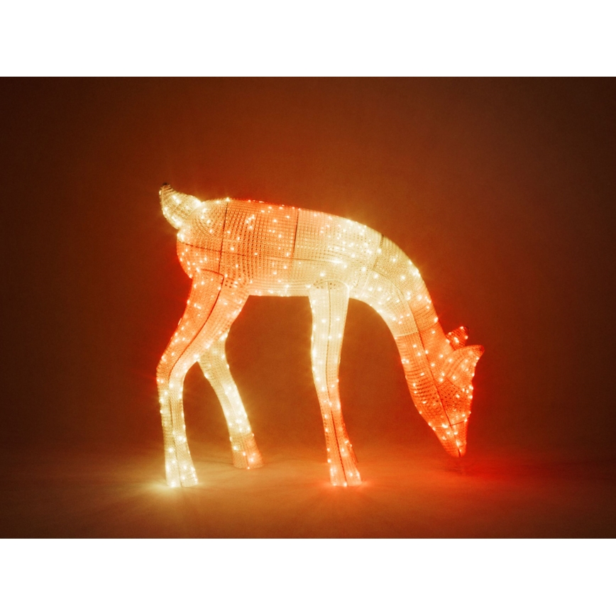 Twinkly - LED RGBW Himmennettävä ulko Joulu poro REINGEERS 160xLED IP44 Wi-Fi