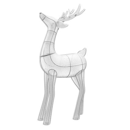 Twinkly - LED RGBW Himmennettävä ulko Joulu poro REINGEERS 240xLED IP44 Wi-Fi