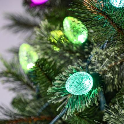 Twinkly - LED RGB himmennettävä ulkokäyttöön tarkoitettu joulukoristevalosarja FACETED 40xLED 14,5 m IP44 Wi-Fi