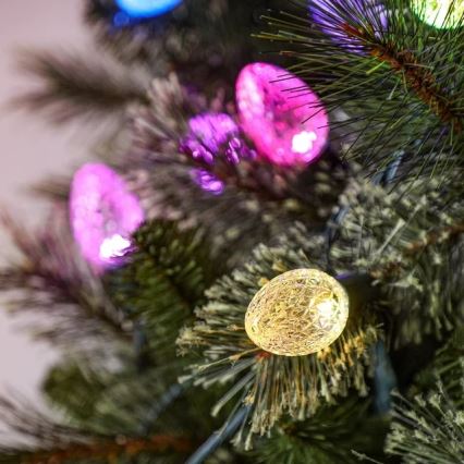 Twinkly - LED RGB himmennettävä ulkokäyttöön tarkoitettu joulukoristevalosarja FACETED 40xLED 14,5 m IP44 Wi-Fi