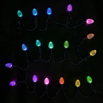 Twinkly - LED RGB himmennettävä ulkokäyttöön tarkoitettu joulukoristevalosarja FACETED 40xLED 14,5 m IP44 Wi-Fi