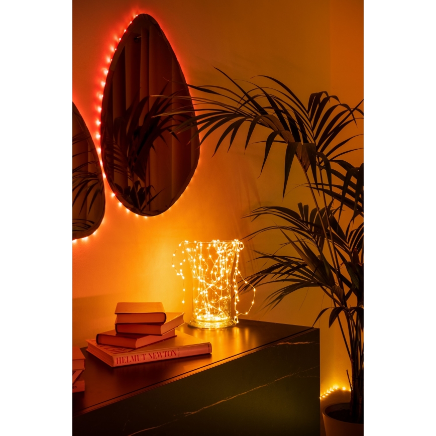 Twinkly - himmennettävä RGB-LED-valoketju DOTS, 60 LEDiä, 7 m, USB, Wi-Fi