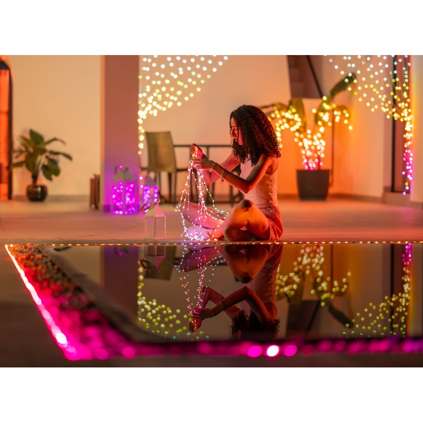 Twinkly - LED RGB himmennettävä DOTS-jouluvalosarja 60 LEDiä, 7 m, USB, Wi-Fi