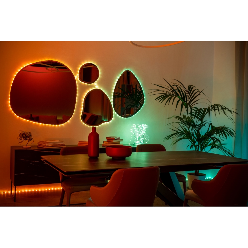 Twinkly - LED RGB Himmennettävä joulukoristevalosarja DOTS 60xLED 7 m USB Wi-Fi