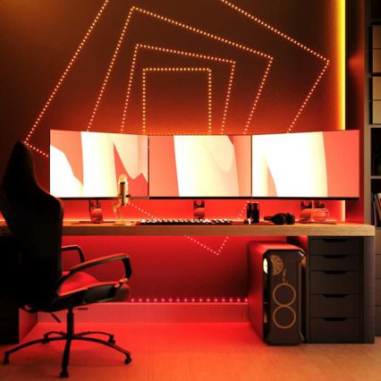 Twinkly - LED RGB Ulkotila himmennettävä nauha DOTS 200xLED 10 m IP44 WiFi