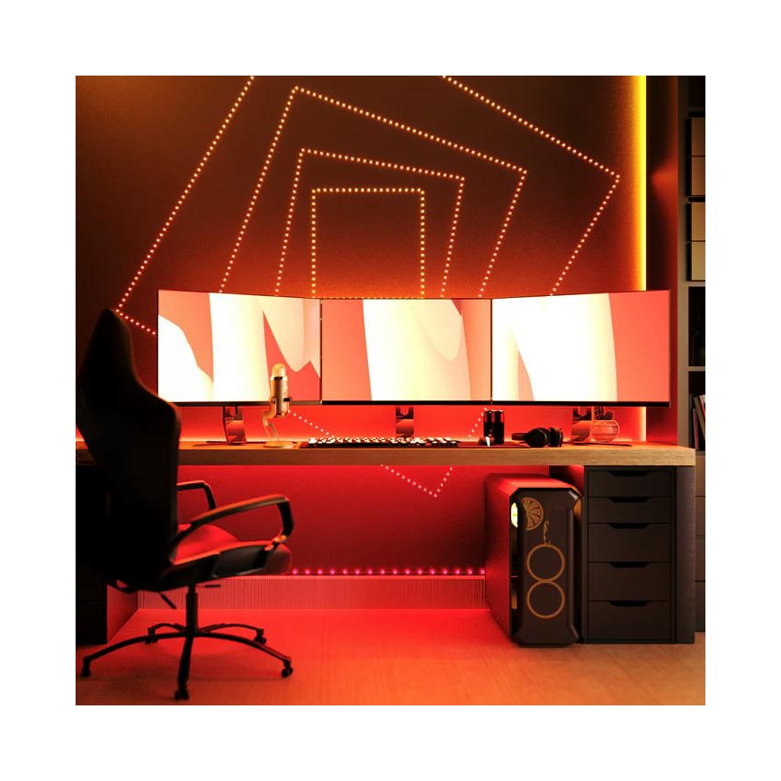 Twinkly - LED RGB Ulkotila himmennettävä nauha DOTS 200xLED 10 m IP44 WiFi