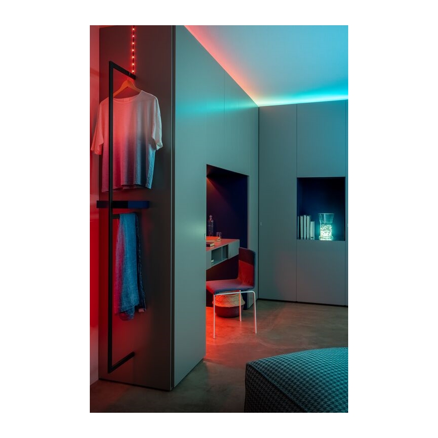 Twinkly - LED RGB Ulkotila himmennettävä nauha DOTS 200xLED 10 m IP44 WiFi
