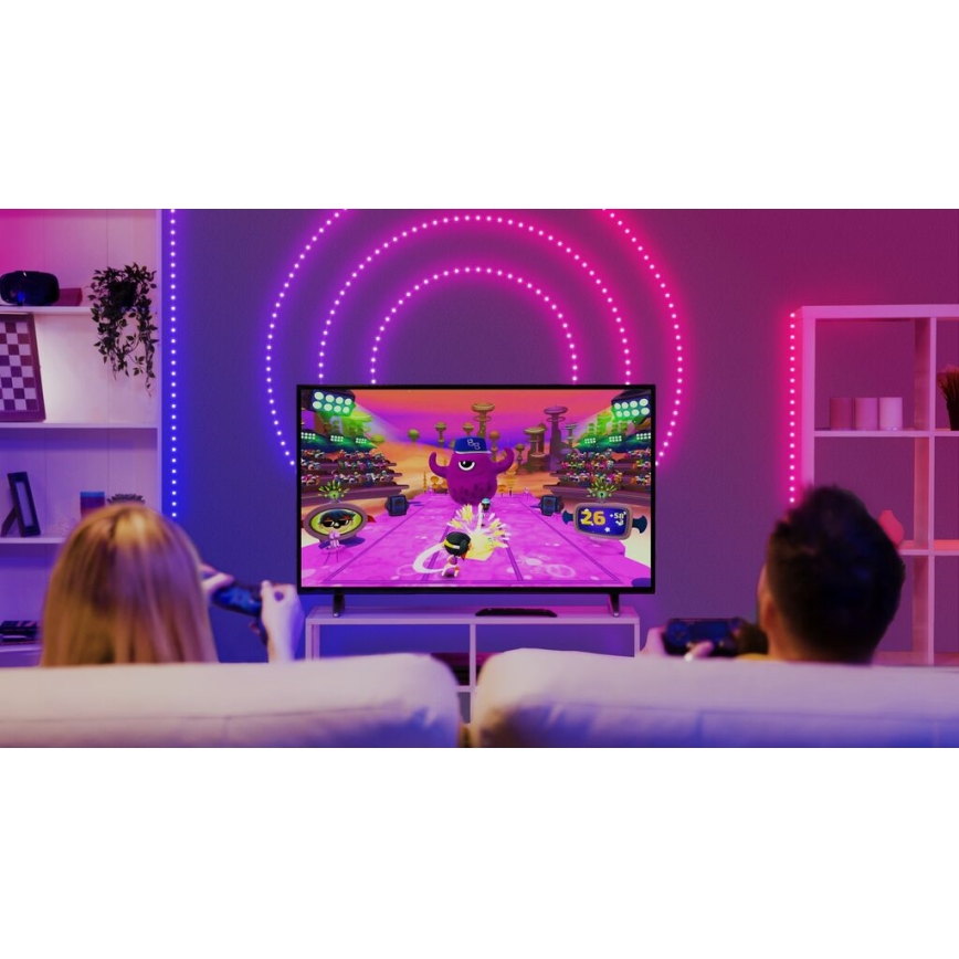 Twinkly - LED RGB Ulkotila himmennettävä nauha DOTS 200xLED 10 m IP44 WiFi