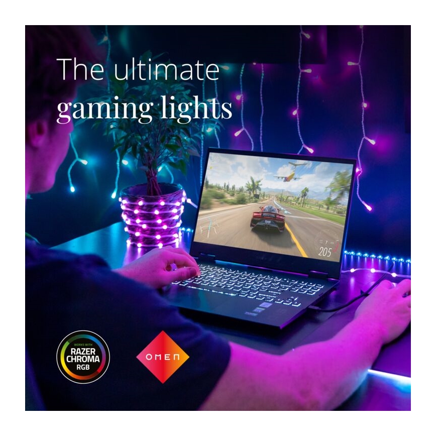 Twinkly - LED RGB Ulkotila himmennettävä nauha DOTS 200xLED 10 m IP44 WiFi