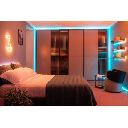 Twinkly - LED RGB Ulkotila himmennettävä nauha DOTS 200xLED 10 m IP44 Wi-Fi