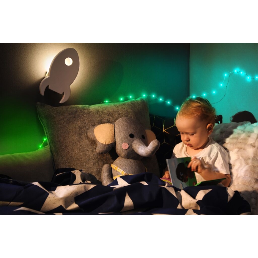 Twinkly - LED RGB Ulkotila himmennettävä nauha DOTS 200xLED 10 m IP44 Wi-Fi