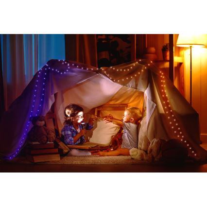 Twinkly - LED RGB Ulkotila himmennettävä nauha DOTS 200xLED 10 m IP44 Wi-Fi