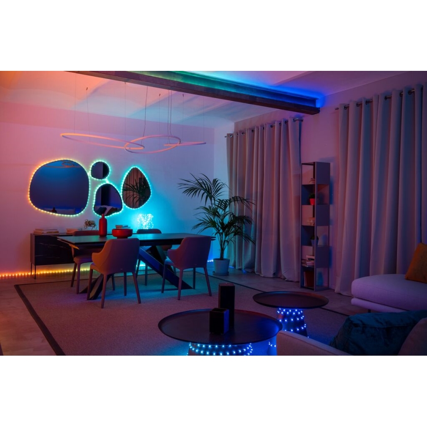 Twinkly - LED RGB Ulkotila himmennettävä nauha DOTS 400xLED 20 m IP44 Wi-Fi