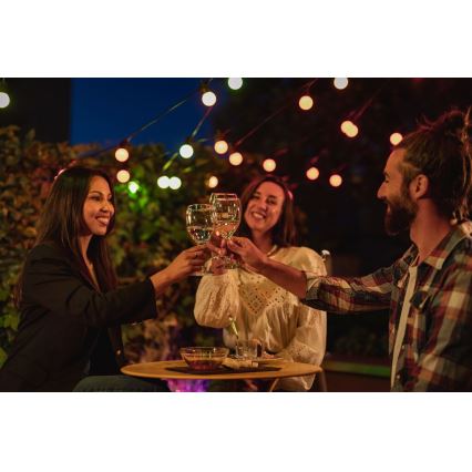 Twinkly - LED RGB Himmennettävä ulko koristeellinen ketju FESTOON 20xLED 14m IP44 Wi-Fi