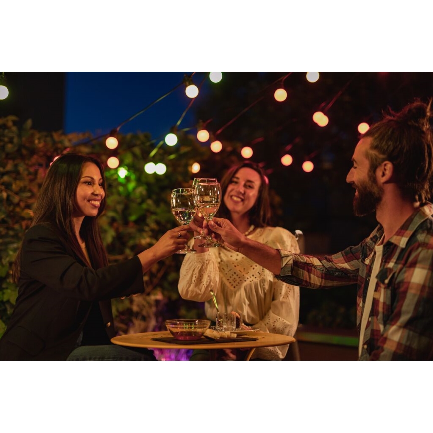 Twinkly - LED RGB Himmennettävä ulko koristeellinen ketju FESTOON 20xLED 14m IP44 Wi-Fi