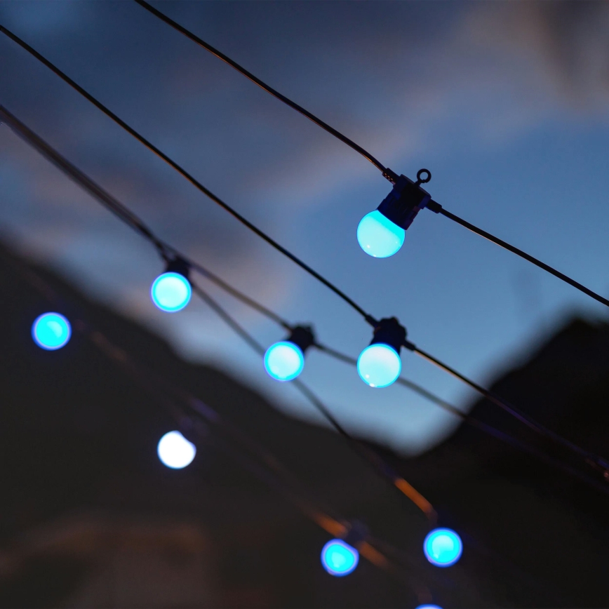 Twinkly - LED RGB Himmennettävä ulko koristeellinen ketju FESTOON 20xLED 14m IP44 Wi-Fi