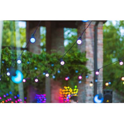 Twinkly - LED RGB Himmennettävä ulko koristeellinen ketju FESTOON 20xLED 14m IP44 Wi-Fi