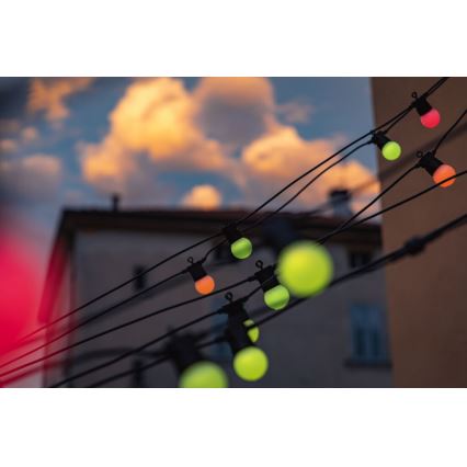 Twinkly - LED RGB Himmennettävä ulko koristeellinen ketju FESTOON 20xLED 14m IP44 Wi-Fi