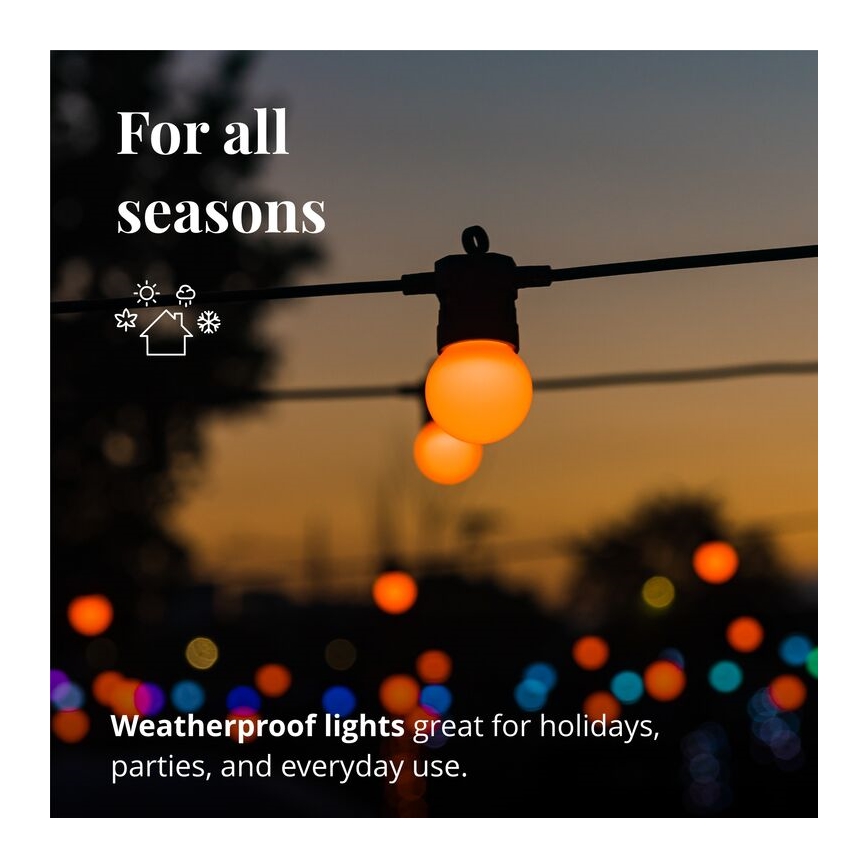 Twinkly - LED RGB Himmennettävä ulko koristeellinen ketju FESTOON 20xLED 14m IP44 Wi-Fi