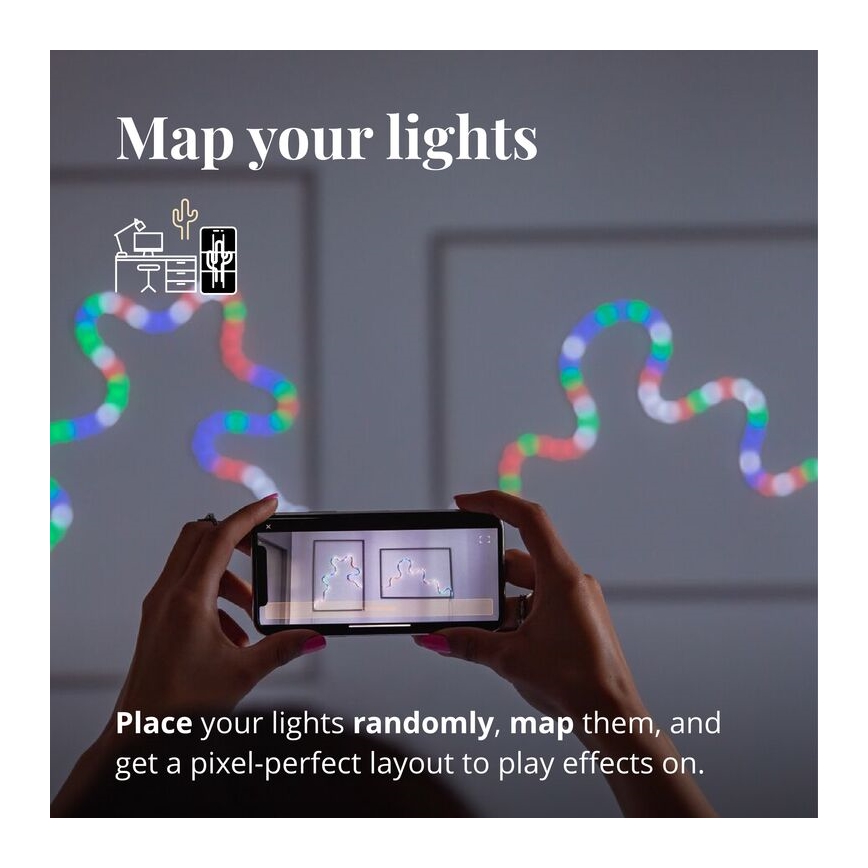 Twinkly - LED RGB Himmennettävä nauha FLEX 200xLED 2 m Wi-Fi