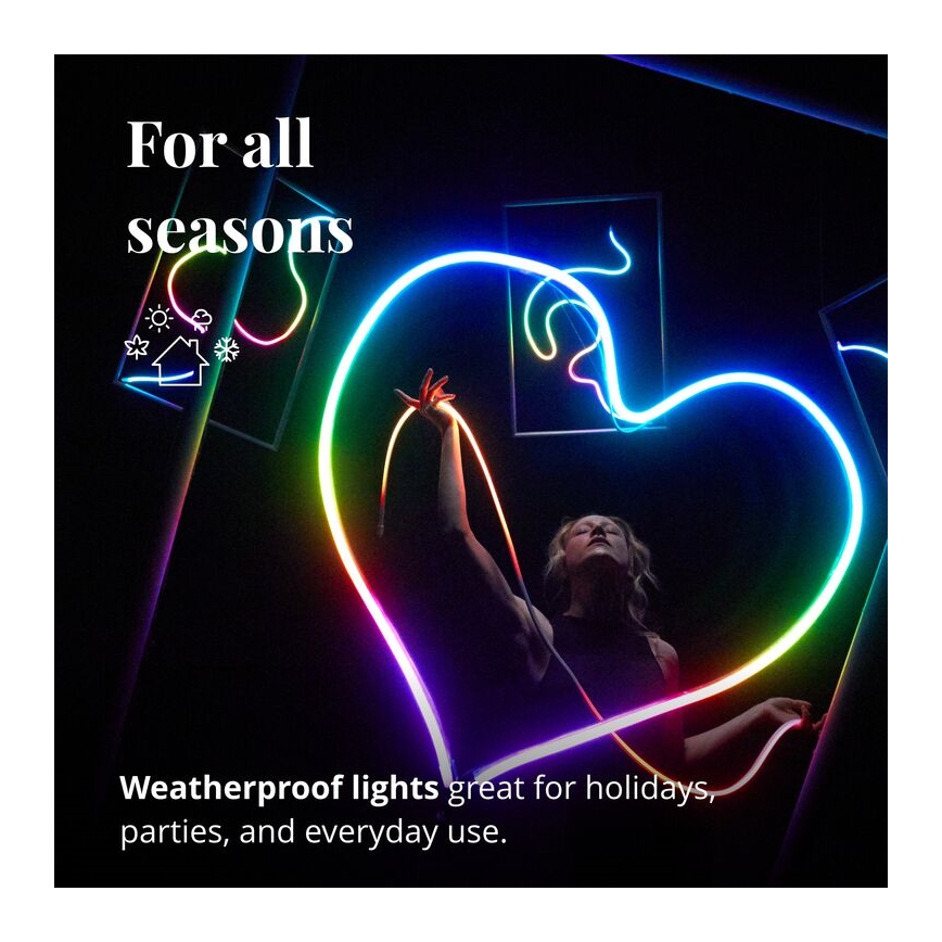 Twinkly - LED RGB Himmennettävä nauha FLEX 200xLED 2 m Wi-Fi