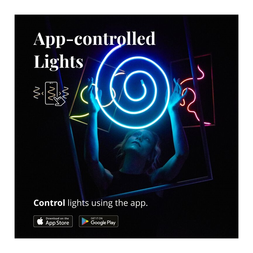 Twinkly - LED RGB Himmennettävä nauha FLEX 200xLED 2 m Wi-Fi